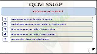 QCM SSIAP 1 Part 3