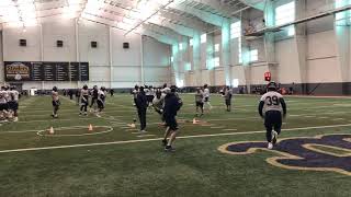 Pitt LB Pass Rush Drill 3/6/19 | Pitt Spring Practice | PSN