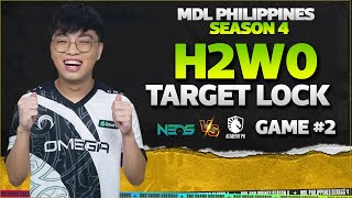 H2WO TARGET LOCK | OMEGA NEOS VS TLAC GAME 2 MDL PH S4 | OMGN VS TLAC |  @h2woofficial