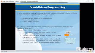 What is event driven programming in Java?