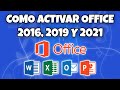 COMO ACTIVAR OFFICE 2016, 2019 Y 2021 | SOLUCIONAR ERROR DE ACTIVACION DE PRODUCTOS OFFICE EN 2024