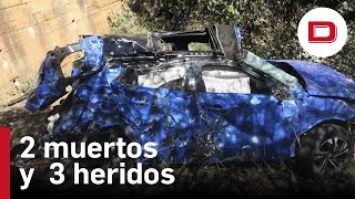 Mueren 2 personas y 3 heridos en salida de vía en la N-122, en Matalebreras, Soria