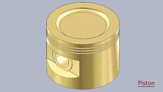 🔖 Solid Edge Beginners Tutorial || Piston