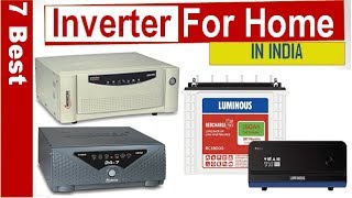 7 Best Inverters for Home in India 2019