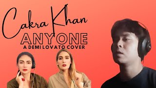 REAKSI very emotional CAKRA KHAN Covering Demi Lovato’s “Anyone” | Such an emotional piece! ♥️