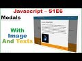 Javascript S1E6 : Materializecss - Content Modals with Image and Texts