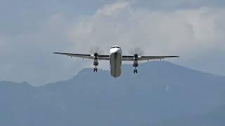 【航空機】高知空港 離陸 De Havilland Canada Dash 8-400(JA463A) Takeoff from KOCHI airport