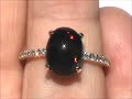 14k gem black solid opal diamond ring expensive jewelry with no reserve