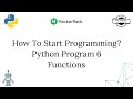 How To Start Programming | HackerRank | Python Problem 6 Functions
