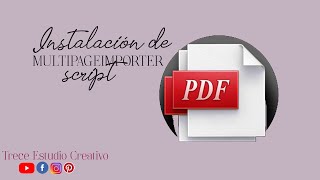 Instalación de scrip para importar pdf a indesing