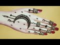 Eid special Chand tara mehndi design  - sundar half moon mehndi design - चाँद मेहंदी