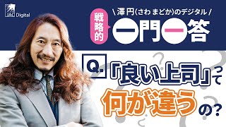 上司は部下が育てる！？澤円が考える良い上司の見つけ方【澤円の一問一答】