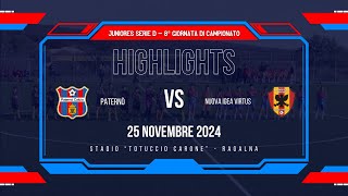 Highlights Paternò Calcio - Nuova Igea Virtus U19 | Juniores - Serie D | 25.11.2024