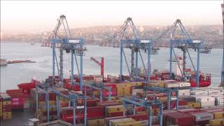 Shipspotting Valparaíso-MSC GISELLE-POLAR BRASIL-TASMAN SPIRIT-SEASPAN BRIGHTNESS \u0026 IVAR REEFER