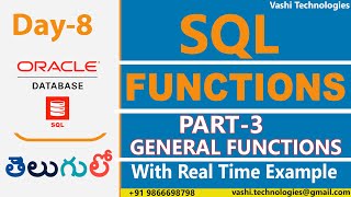 SQL GENERAL FUNCTIONS| TELUGU|