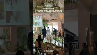 신부입장을 레전드로 만드는 밝은 웨딩홀 #더메리든 #shorts #wedding