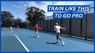 Professional Tennis Player Training with Dane Sweeny \u0026 Calum Puttergill