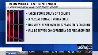 Pennington County man sentenced to prison on child sexual contact convictions