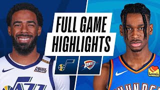 Utah Jazz vs Oklahoma City Thunder Full Game Highlights | 2020-21 NBA Season