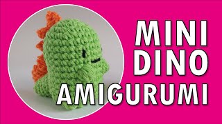 Tejí un MINI DINOSAURIO AMIGURUMI en una hora, HACELO VOS: cómo tejer un muñeco chiquito paso a paso