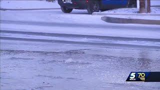 Oklahoma City says they're working hard to respond to service line breaks
