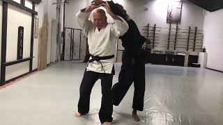 Face punch shiho nage(arm twisting throw) #aikido #martialarts