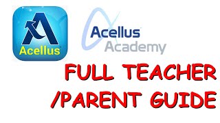 Full Parent Section Guide in Acellus Homeschool | Acellus