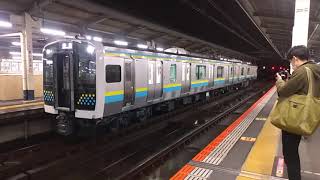 E131系80番台R11編成 幕張車両センター回送 新習志野駅発車