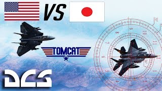 DCS: American F-14 Tomcat Vs Japanese F-15 Eagle