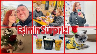 SEVGİLİLER GÜNÜMÜZ❤️EŞİMLE YEMEĞE ÇIKTIK🥰BİRAZ C VİTAMİNİ🍊LATTİŞ'e ALDIKLARIMA BAKIN😂