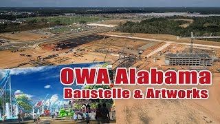 OWA in Alabama: Neuer Freizeit-Komplex - Baustellenbilder und Artworks