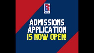 BCIT 2023-24 Admissions Application Video
