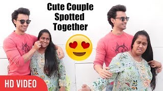 Cute Couple 😍😍😍Aayush And Arpita Spotted Together | #LoveRatri PhotoShoot