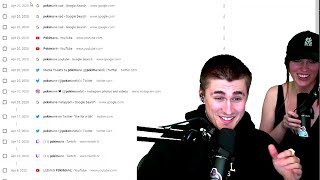 Ludwig shows QT his search history of Pokimane