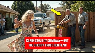 Entitled Karen Builds Fence Across My Driveway, Sheriff Arrives—She Instantly Regrets It!