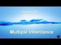 Multiple Inheritance - Python 3.5