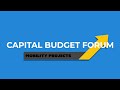 City of Pittsburgh 2021 Capital Budget Forum: Mobility Projects