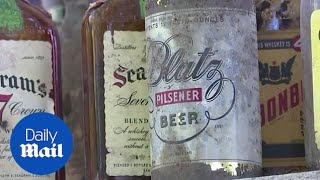 Home renovation leads to discovery of antique liquor bottles