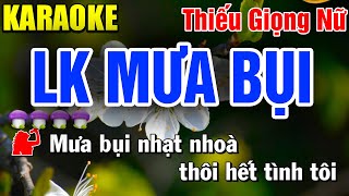 [ Mới Nhất ] MƯA BỤI Karaoke Thiếu Giọng Nữ ➤ Song Ca Cùng Ca Sỹ Giấu Mặt