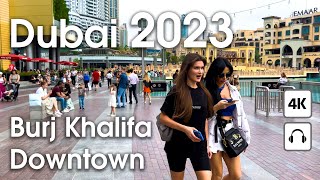 Dubai 🇦🇪 Burj Khalifa Downtown [ 4K ] Walking Tour