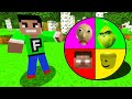 Minecraft PE : DO NOT SPIN THE MYSTERY WHEEL! (Grinch, Roblox, Herobrine & Baldi's Basics)