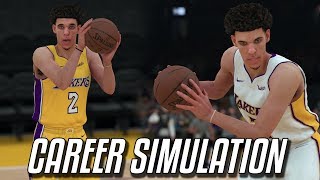 Simulating Lonzo Balls Full Career In NBA 2K18! Will He Be A Bust?