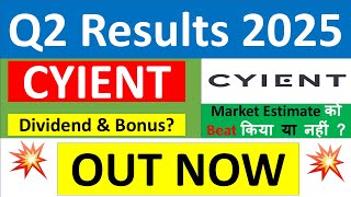 CYIENT Q2 results 2025 | CYIENT results today | CYIENT Share News | CYIENT Share latest news