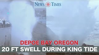 20 Foot Swell coming into Depoe Bay