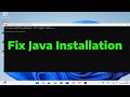 How To Fix Can't Install Java Error in Windows
