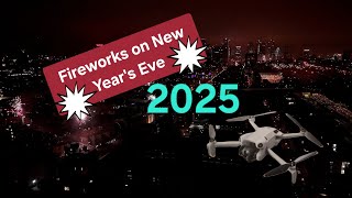 2025 New Year's Eve fireworks in Frankfurt with DJI mini 4 pro