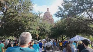 Voting rights march ends in Austin with massive rally