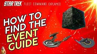 HOW TO find the event guide | How to play Star Trek Fleet Command  | Outside Views STFC 2023