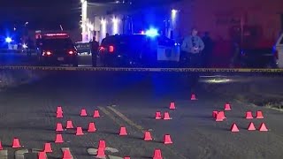 Sacramento police investigate a large crime scene after shooting