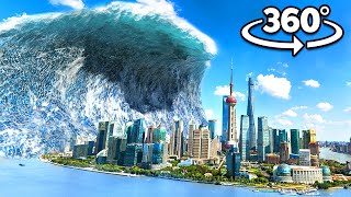 360° TSUNAMI WAVE FLOODS THE APARTMENT - Natural Disaster in Your Flat VR 360 Video 4k ultra hd